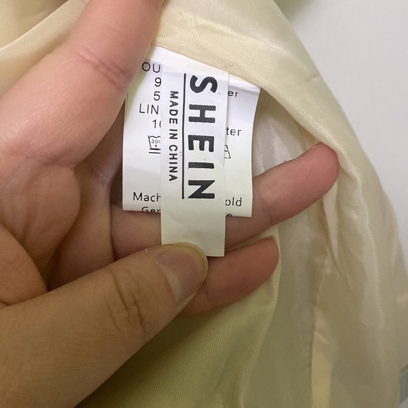 Mint Green Medium Women Blazer with Gold Buttons SHEIN - Picture 5 of 6